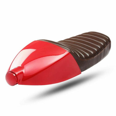 Selle Café Racer avec coque arrière et feu intégré rouge
